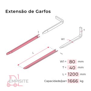 100MC9904Modelo alongas e garfos